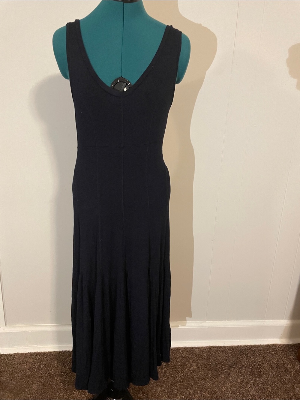 Chelsea & Theodore Black Sleeveless V-Neck Maxi Dress